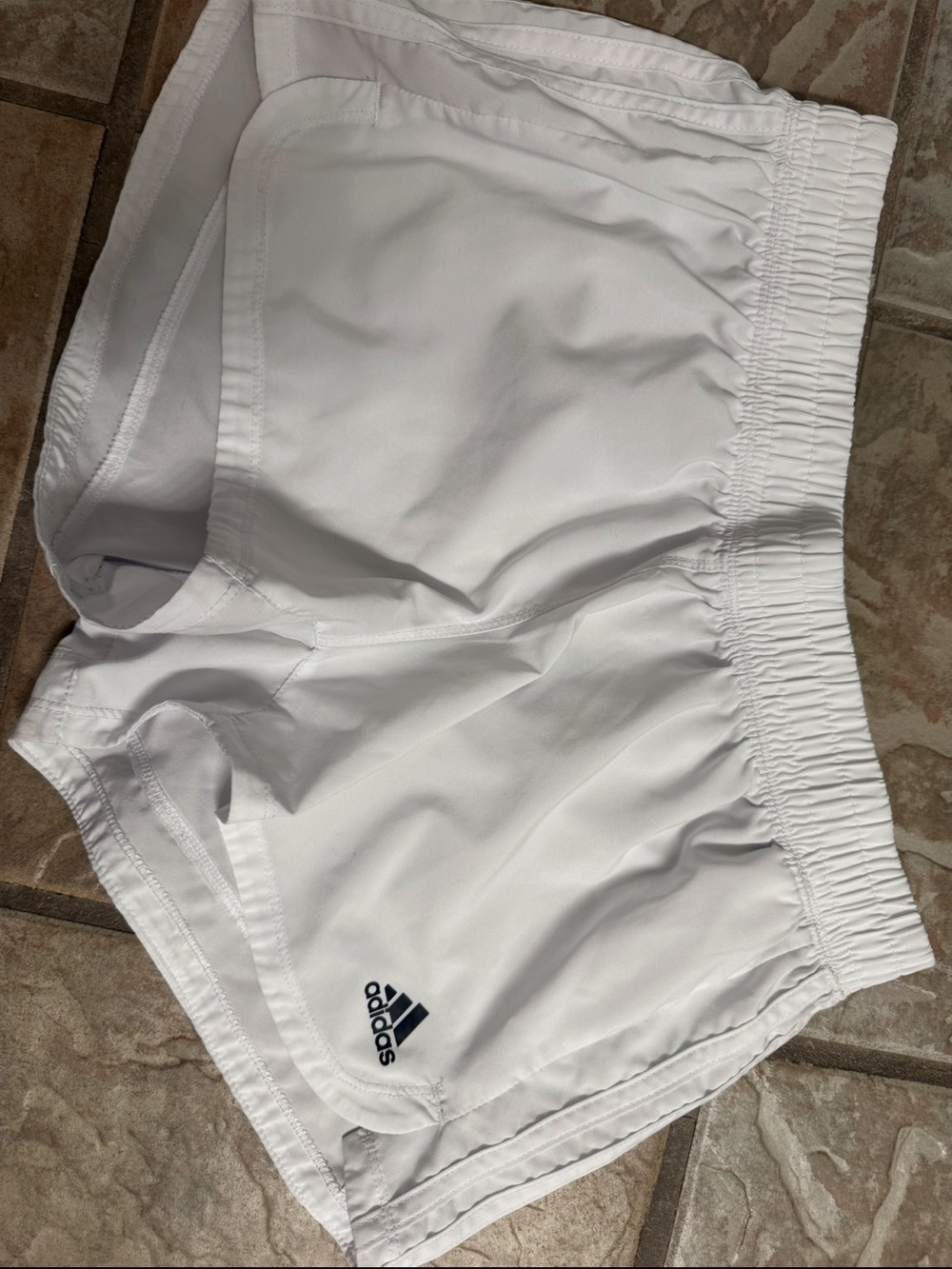 adidas White Women's Athletic Running Shorts